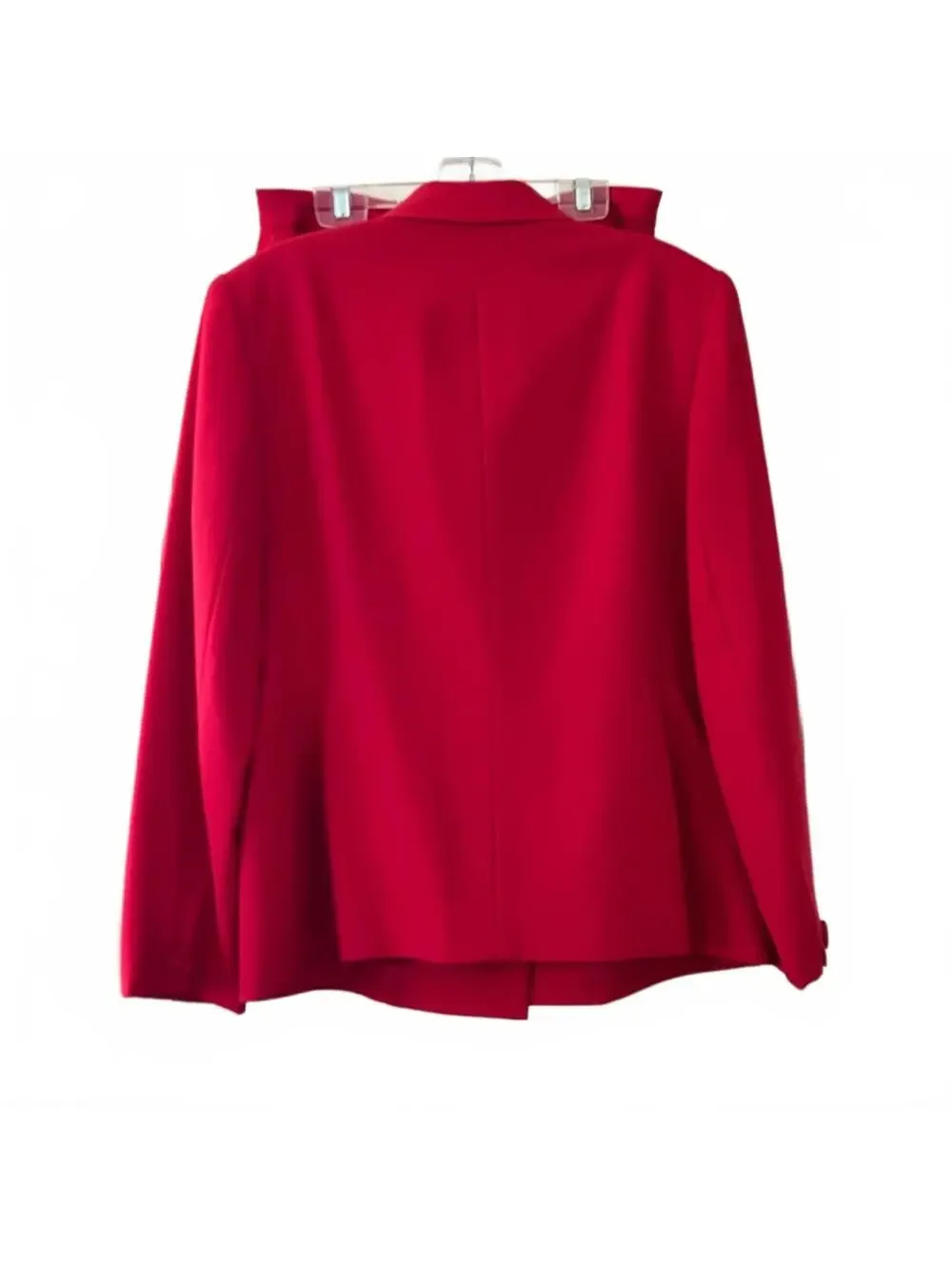 Vintage Morgan Taylor Red 2-Piece Skirt Suit – Double Breasted Power Suit